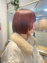 ロマリア(Lomalia)&nbsp;イメチェン/ボブ/ピンクベージュ/前髪/表参道/原宿