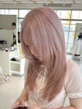 コト 福井大和田店(coto) 福井/大和田/ホワイトピンクベージュ/レイヤー/ダブルカラー