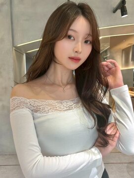 レーヴバイロンド 仙台(Reve by Lond) 韓国レイヤー顔周りカット髪質改善ミルクティーベージュ縮毛矯正