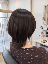 エルベ  茨大前店(elve)&nbsp;艶感ナチュラルブラウン×くびれウルフ
