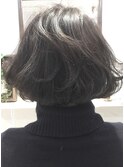 【Marlお客様スタイル】ダークグレージュのすっきりボブ