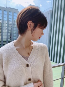 ロンド ストラーダ 心斎橋(Lond strada) ショート×ハイライト白髪ぼかし×シルキーベージュ[心斎橋]