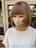 《ミルクティーカラー》ボブとの相性が◎