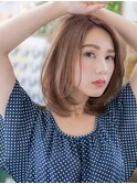 ★透明感ペールベージュ外国人風抜け感ボブディ20代30代40代★9
