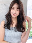 大人フェミニンセミロングレイヤー