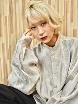 ブゾン(buZon)&nbsp;ミルキーホワイト×アシメボブ