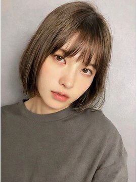 バロンビューティー(BARON Beauty) ボブ/マットアッシュ/前髪/カラー