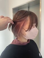 アヴァンスアンス 広島袋町店(AVANCE.ens)&nbsp;インナーカラー、ピンク