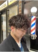 波巻きパーマスタイル