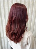 Wカラー ＊ チェリーレッド【町田/ブリーチ/暖色/韓国風】
