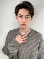 オグジュアリー 表参道(aux.) ツイストスパイラルパーマツーブロックマッシュメンズマッシュ
