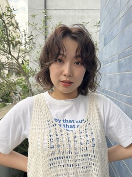ラボヌールヘアーリアン 川越店(La Bonheur hair Lien) パーマ風ゆるふわボブ♪