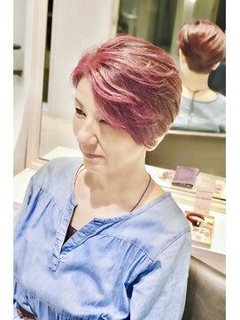 シザーズトリックス ノーブル(scissorstrix Noble) デザインカラー×前髪カラー