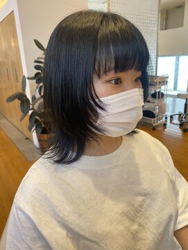 カッツ 笠岡店(CUT S) 黒髪ウルフ