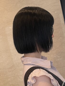 六本木美容室 西麻布店 黒髪ボブ◎顔周りカット