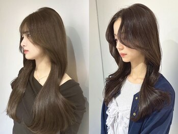 アルーシェ 新宿店(Alushe)の写真/トレンドの韓国風レイヤーカット、ウルフカットで小顔効果♪[新宿/新宿3丁目/インナーカラー/ダブルカラー]