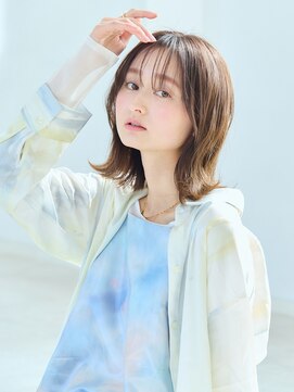 アエル 宝塚南口駅前店(aeru) 【小顔】ふんわりミディ【宝塚南口駅前駅】