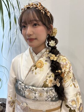 牛若丸ジャパン(Japan) 2025 成人式ヘア / 編みおろし
