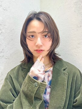 ロンド レグリーズ 立川(Lond leglise) ミニボブレイヤー/レイヤーカット/グレーブラウン/顔周り/立川