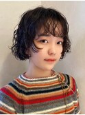【macana指名】レイヤーボブパーマウルフ登戸ミニボブ