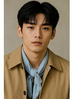 にもう&nbsp;サーフカール&ブルーブラック　フェザーパーマ サーフss67