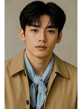 にもう サーフカール&ブルーブラック フェザーパーマ サーフss67