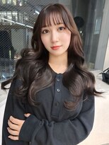 ミョンシル&nbsp;【myonsil 山田】レイヤーカット/ブリーチなしチョコブラウン