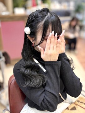 ハウス(HAUS.) サイド編み込みヘア 横浜ヘアメ/横浜ヘアアレンジ