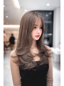 ケシキ 表参道 原宿(kesiki.) ミディアムレイヤー/顔周りレイヤー/ハッシュカット/韓国へア