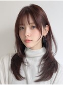レイヤーカット/ハッシュカット/髪質改善/縮毛矯正/ダブルカラー