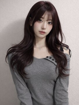 ユウキカガヤキ(YUUKI KAGAYAKI) 姫路 レイヤーカット ロング ハッシュカット