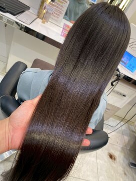 キャパ(CAPA) 透明感グレージュ×髪質改善ストレート(茅ヶ崎/20代/韓国ヘア)