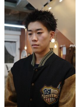 エディ(Edy) メンズスパイキーショート刈り上げスキンフェード眉毛カット岡山