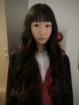 ブランコジーサウス(BLANCO G South)&nbsp;柔らかウェーブのぱっつんロングヘア