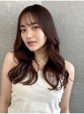 ミディアムヘア/暗めカラー/デザインカラー(新潟/万代)