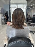 切りっぱなしとふんわりレイヤー&ハイライト