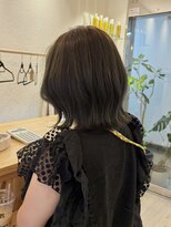 ニコヘアデザイン(NICO hair design) 切りっぱなし×オリーブグレージュ