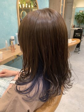 ロンドフルール 大宮東口(Lond fleur) 【林　飛夕也】インナーカラーが可愛い♪ブルーバイオレット☆