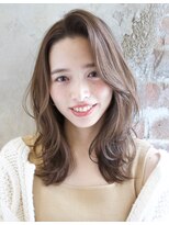 アフロート ルヴア(AFLOAT RUVUA)&nbsp;『ヌーディベージュのこなれかきあげヘア』RUVUA新宿