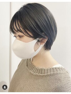 アンス 大阪梅田(ANs.) 外国人風ボブ ハイライトバレイヤージュ グレージュ