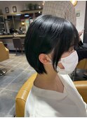 ショートスタイル　サイドシルエット