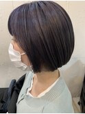 《髪質改善》ラベンダーブルースボブ
