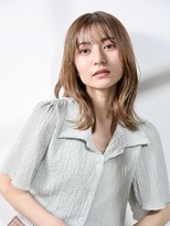 ネオリーブアオバ 高田馬場店(Neolive aoba)&nbsp;ハイトーンで作るシースルーバングのセミディスタイル♪