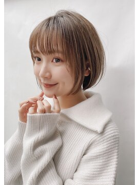 リップス レイ ギンザ(LIPPS Ray GINZA) ストレートワンカール丸みボブ