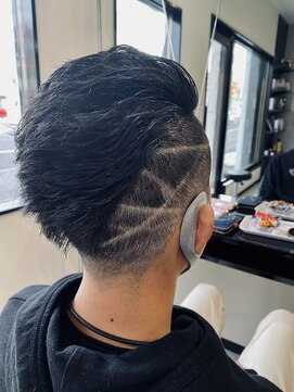 レヴィア(Revia) グラデーションライン　ブロック　　アシンメトリー