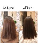 髪質改善トリートメント　セミロング