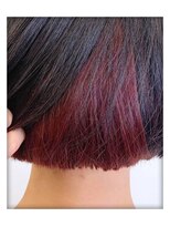カラーラバー 自由が丘(COLOR LOVER) インナーカラー＆フルカラー　ガーネットレッド/ボルドー/20代