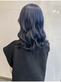 【ダブルカラー】 ネイビーーブルー