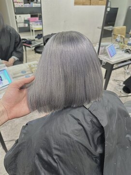 アジールヘア 所沢プロペ通り店(agir hair) グレージュグレーシルバーボブ10代20代30代所沢