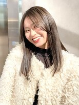 ディッセンバー 渋谷(December)&nbsp;【December】冬モテカラー×ブリーチなし透明感グレージュ◎